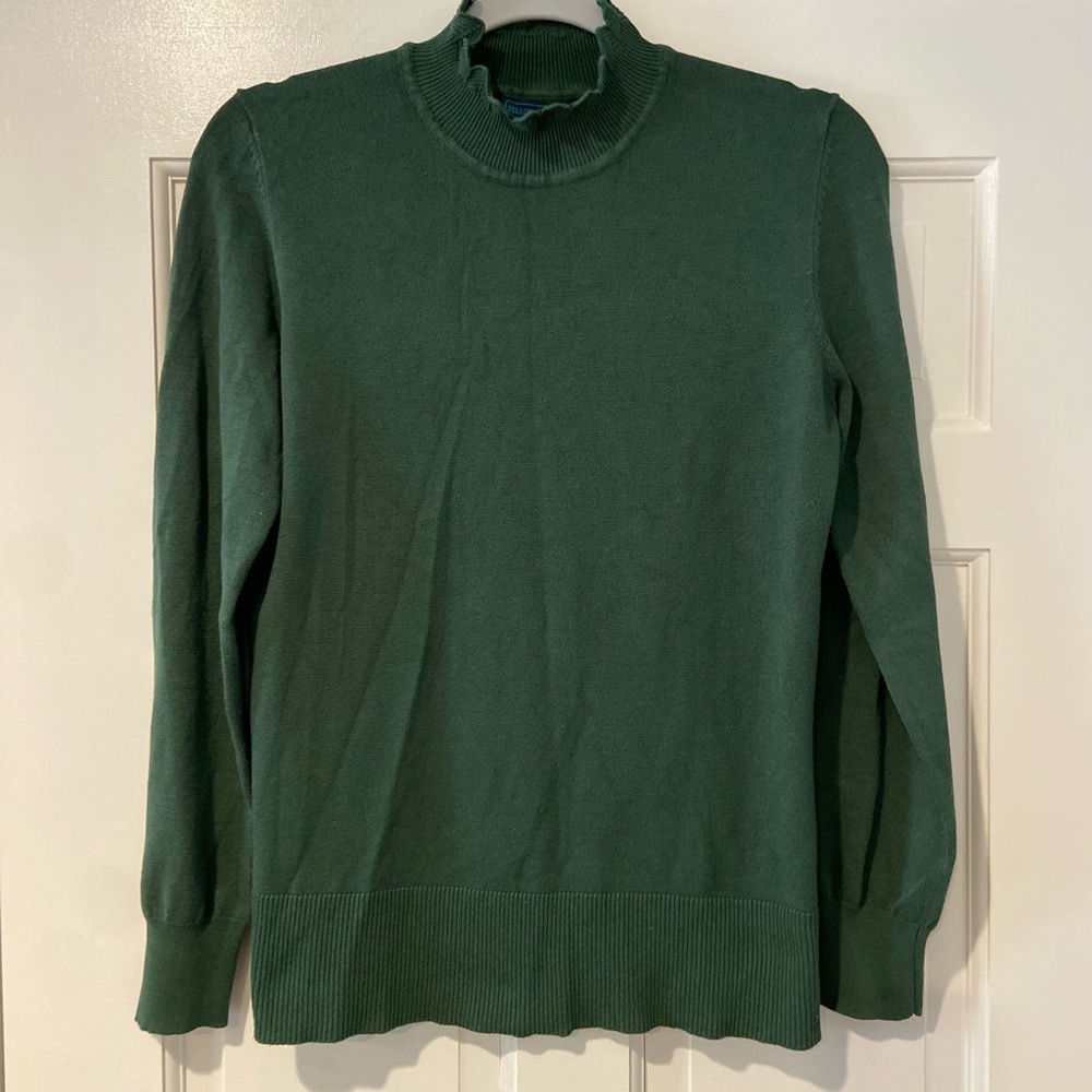 Select + Trend Green Mock Neck Sweater | Size M